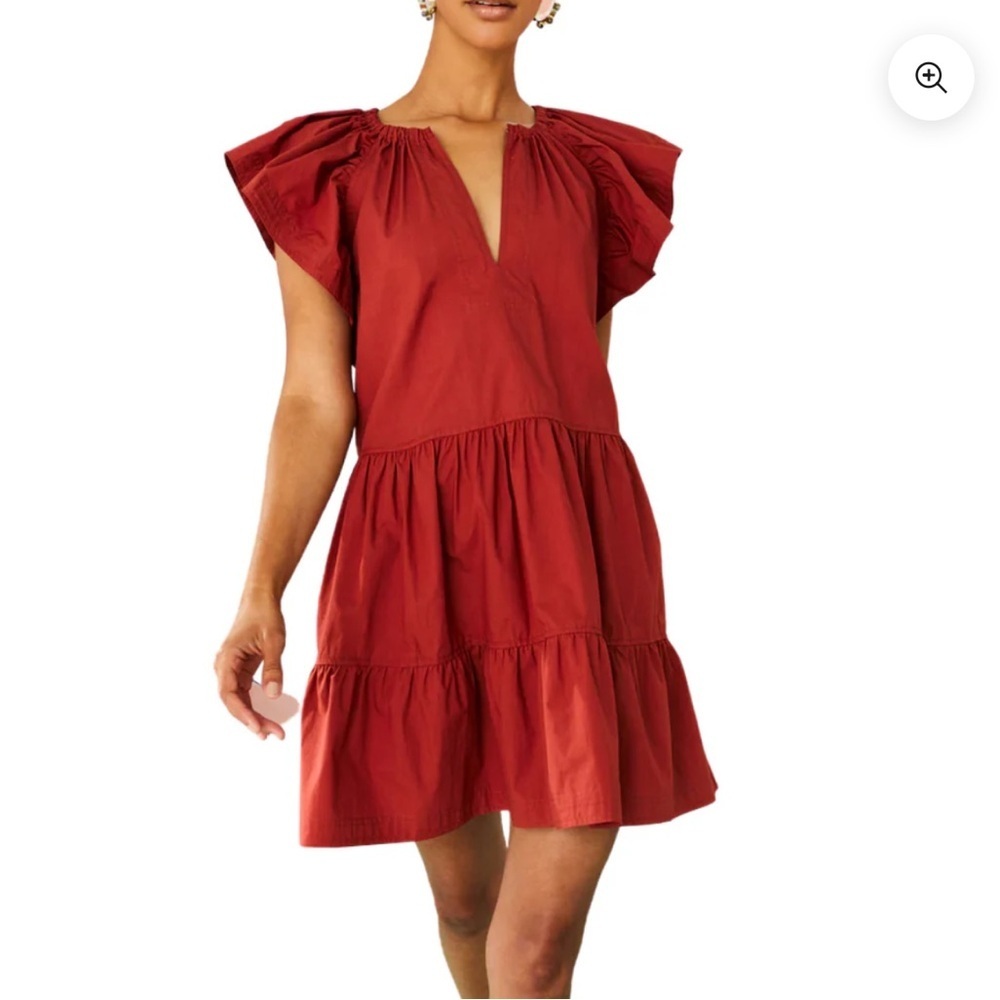 MARIE OLIVER KARA DRESS IN CLAY, size small